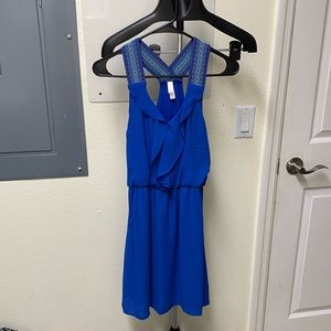 Xhilaration XS Women’s blue racerback dress NWT
